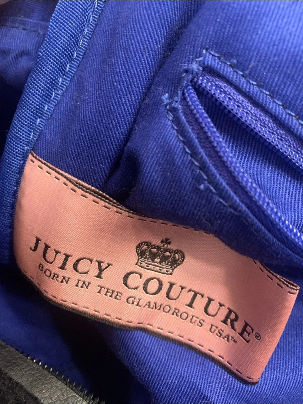 Juicy Couture Black Velvet Backpacky